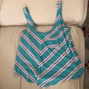 Small chevron print tank top